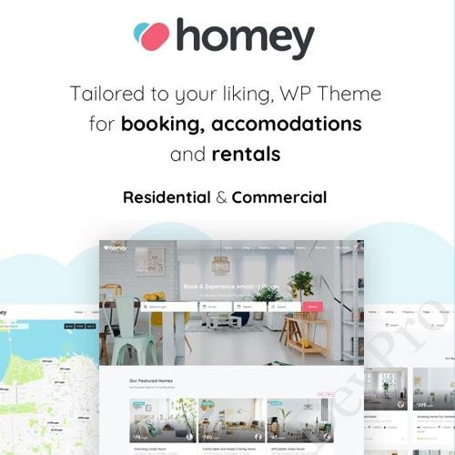 Homey-Booking-and-Rentals-WordPress-Theme Homey – Booking and Rentals WordPress Theme - Image 1