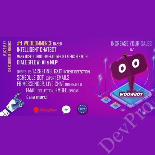 ChatBot for WooCommerce - Retargeting, Exit Intent, Abandoned Cart, Facebook Live Chat - WoowBot ChatBot for WooCommerce - Retargeting, Exit Intent, Abandoned Cart, Facebook Live Chat - WoowBot - Image 1