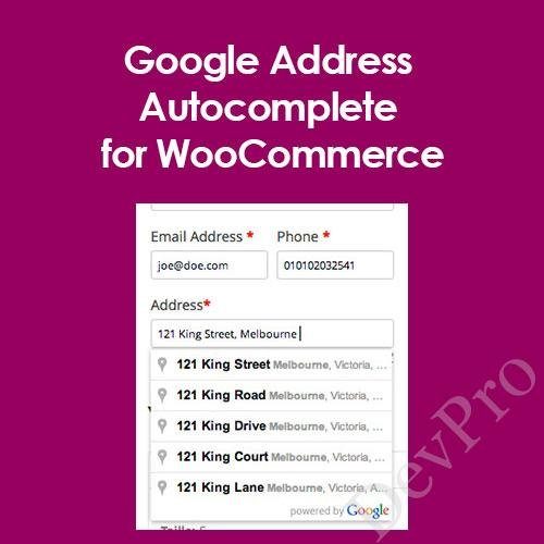 Google Address Autocomplete for WooCommerce Google Address Autocomplete for WooCommerce - Image 1