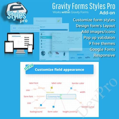 Gravity Forms Styles Pro Add-on Gravity Forms Styles Pro Add-on - Image 1