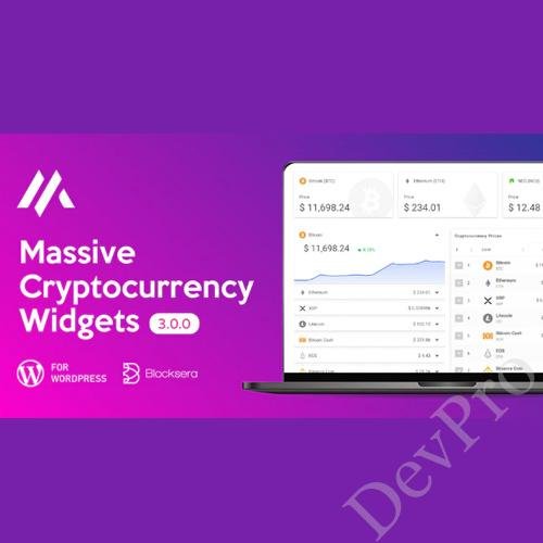 Massive Cryptocurrency Widgets | Crypto Plugin Massive Cryptocurrency Widgets | Crypto Plugin - Image 1