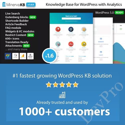 MinervaKB Knowledge Base for WordPress with Analytics MinervaKB Knowledge Base for WordPress with Analytics - Image 1