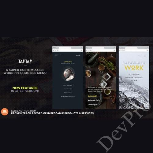 TapTap: A Super Customizable WordPress Mobile Menu TapTap - A Super Customizable WordPress Mobile Menu - Image 1