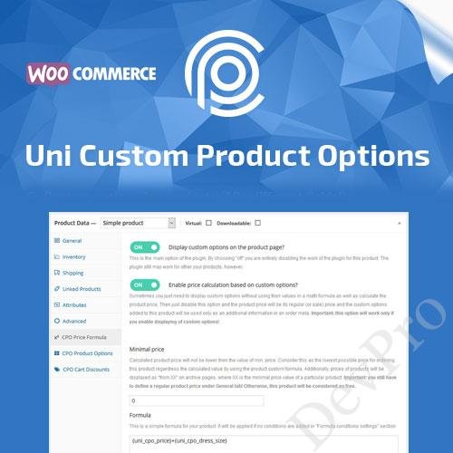 Uni CPO - WooCommerce Options and Price Calculation Formulas Uni CPO - WooCommerce Options and Price Calculation Formulas - Image 1