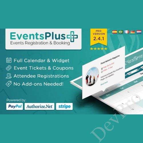 WP EventsPlus - Events Calendar Registration & Booking WP EventsPlus - Events Calendar Registration & Booking - Image 1