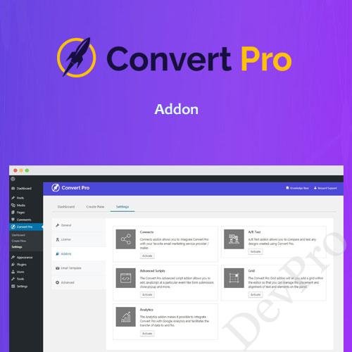 Convert Pro Addon Convert Pro Addon - Image 1