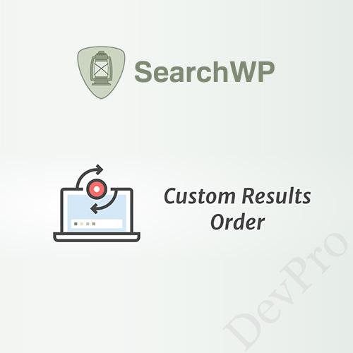 SearchWP Custom Results Order SearchWP Custom Results Order - Image 1