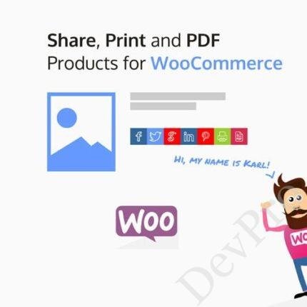 Share, Print and PDF Products for WooCommerce