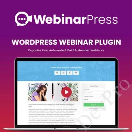 WebinarPress Pro – All in one Webinar Plugin for WordPress