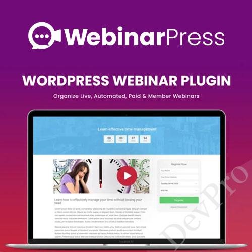 WebinarPress Pro – All in one Webinar Plugin for WordPress WebinarPress Pro – All in one Webinar Plugin for WordPress - Image 1
