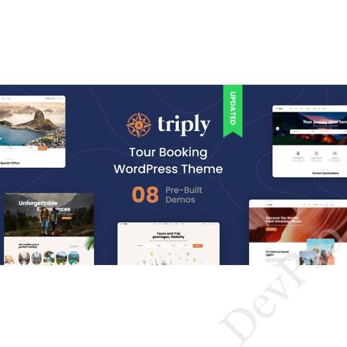 Triply - Tour Booking WordPress Theme Triply - Tour Booking WordPress Theme - Image 1