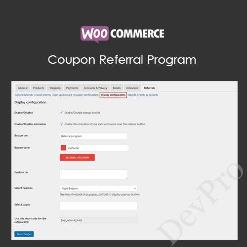 WooCommerce Coupon Referral Program WooCommerce Coupon Referral Program - Image 1