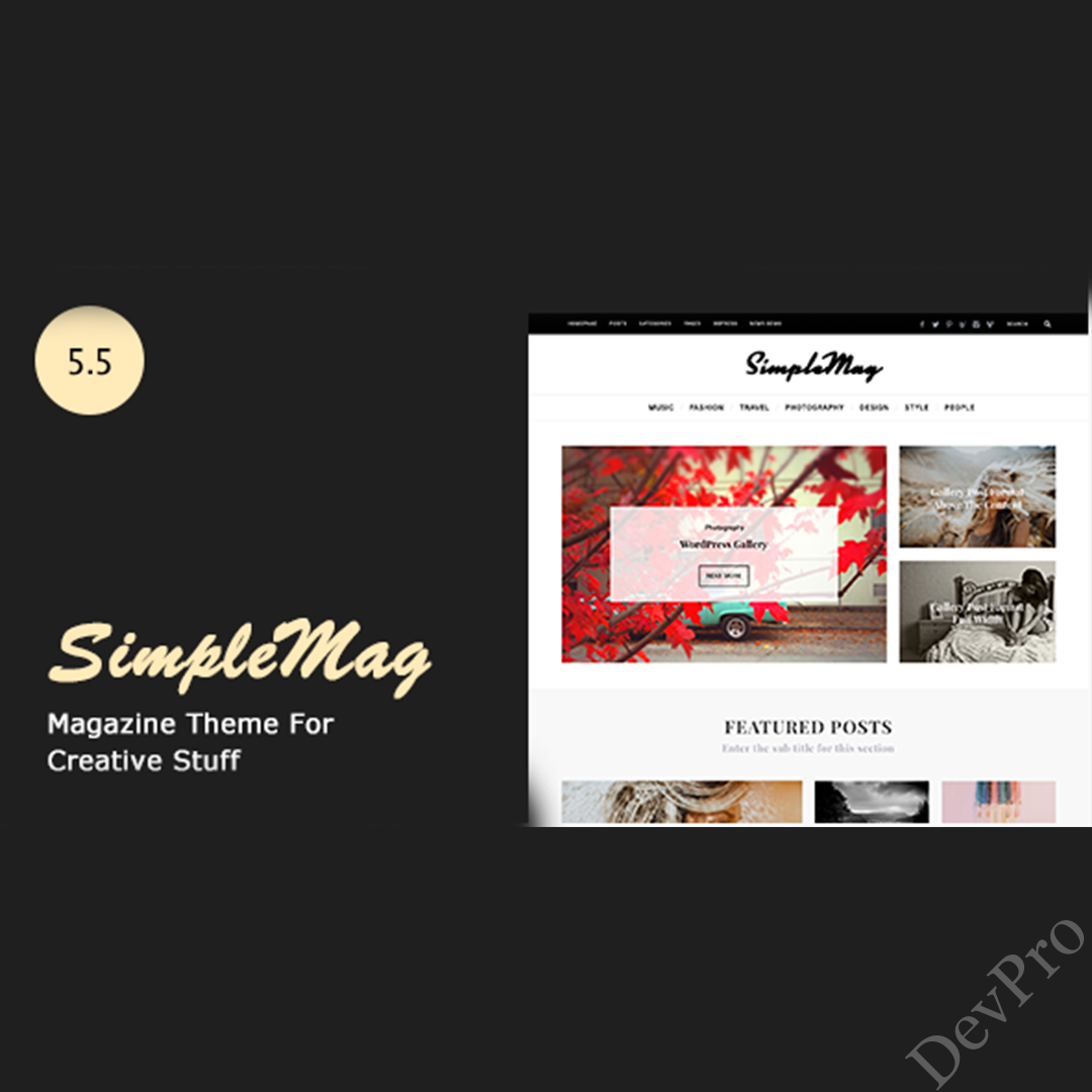 SimpleMag-Magazine-theme SimpleMag - Magazine theme for creative stuff - Image 1