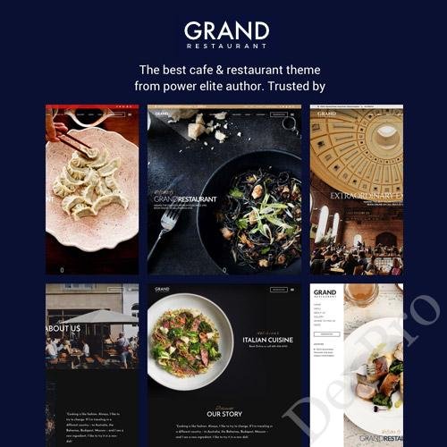 Grand Restaurant Cafe WordPress Theme Grand Restaurant Cafe WordPress Theme - Image 1