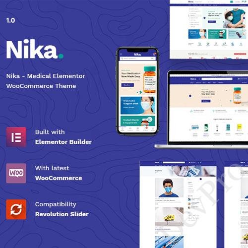Nika - Medical Elementor WooCommerce Theme Nika - Medical Elementor WooCommerce Theme - Image 1