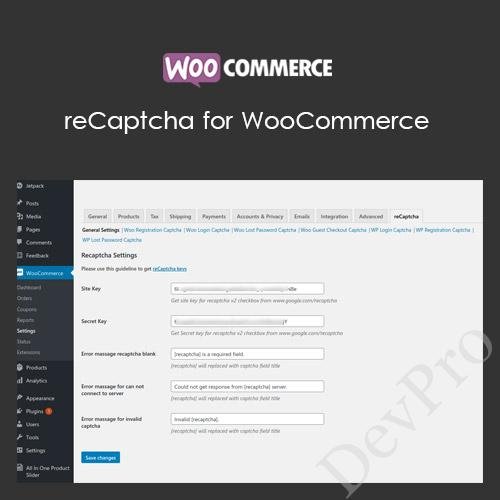 reCaptcha for WooCommerce reCaptcha for WooCommerce - Image 1
