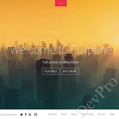 Themify Fullpane WordPress Theme Themify Fullpane WordPress Theme - Image 1