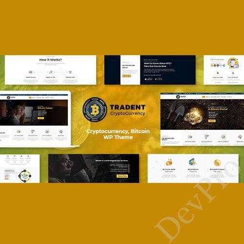 Tradent - Cryptocurrency, Bitcoin WordPress Theme Tradent - Cryptocurrency, Bitcoin WordPress Theme - Image 1