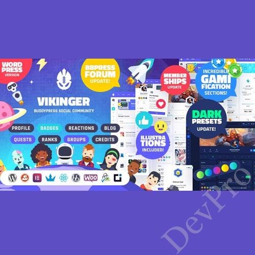 Vikinger - BuddyPress and GamiPress Social Community Vikinger - BuddyPress and GamiPress Social Community - Image 1