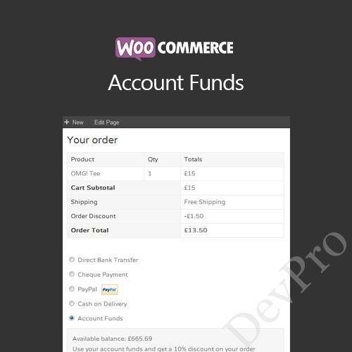 WooCommerce Account Funds WooCommerce Account Funds - Image 1