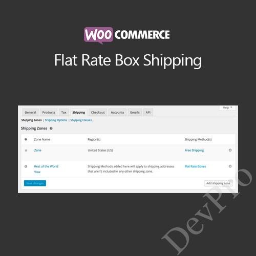 WooCommerce Flat Rate Box Shipping WooCommerce Flat Rate Box Shipping - Image 1