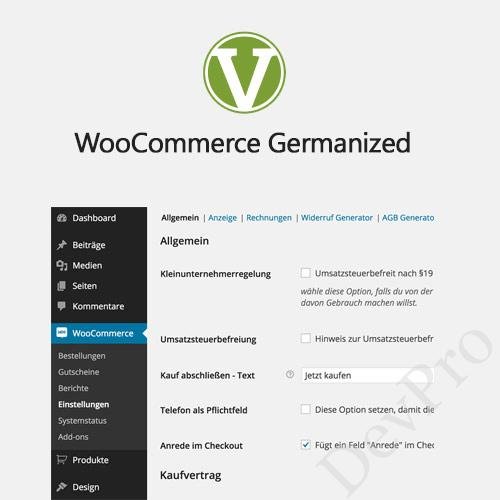 WooCommerce Germanized Pro by Vendidero WooCommerce Germanized Pro by Vendidero - Image 1