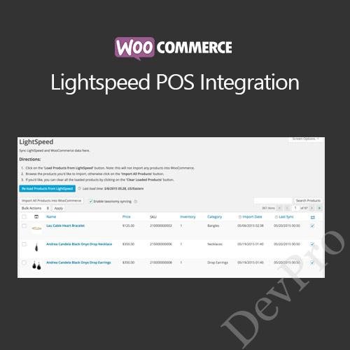 WooCommerce Lightspeed POS Integration WooCommerce Lightspeed POS Integration - Image 1