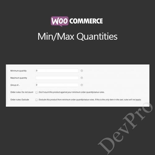 WooCommerce Min/Max Quantities WooCommerce Min/Max Quantities - Image 1