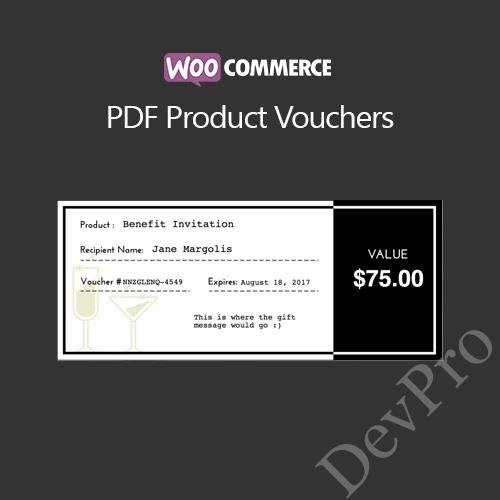 WooCommerce PDF Product Vouchers WooCommerce PDF Product Vouchers - Image 1