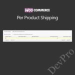 WooCommerce Per Product Shipping