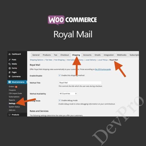 WooCommerce Royal Mail WooCommerce Royal Mail - Image 1