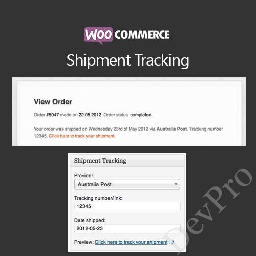 WooCommerce Shipment Tracking WooCommerce Shipment Tracking - Image 1
