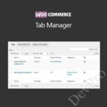 WooCommerce Tab Manager