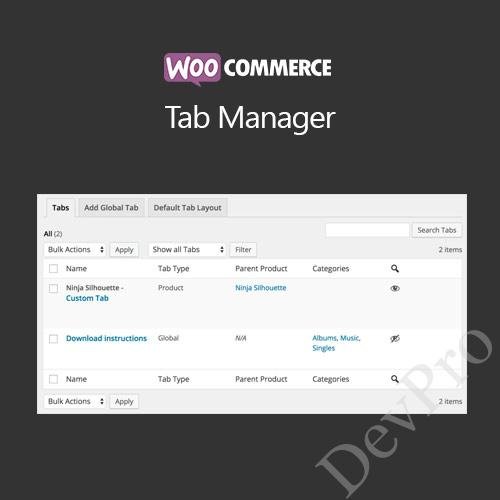 WooCommerce Tab Manager WooCommerce Tab Manager - Image 1