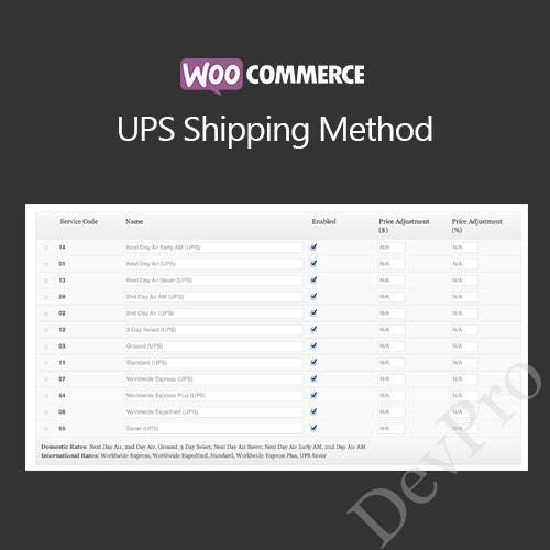 WooCommerce UPS Shipping Method WooCommerce UPS Shipping Method - Image 1