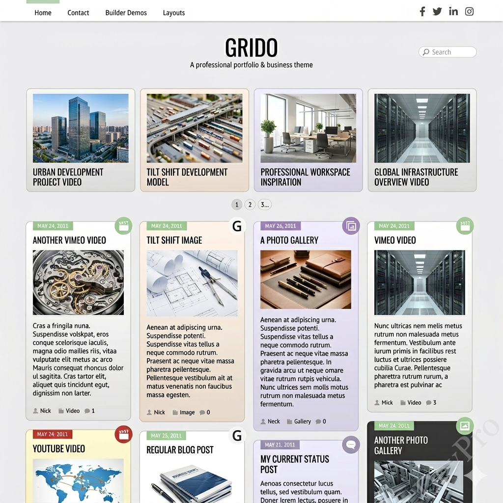 grido Themify Grido WordPress Theme - Image 1