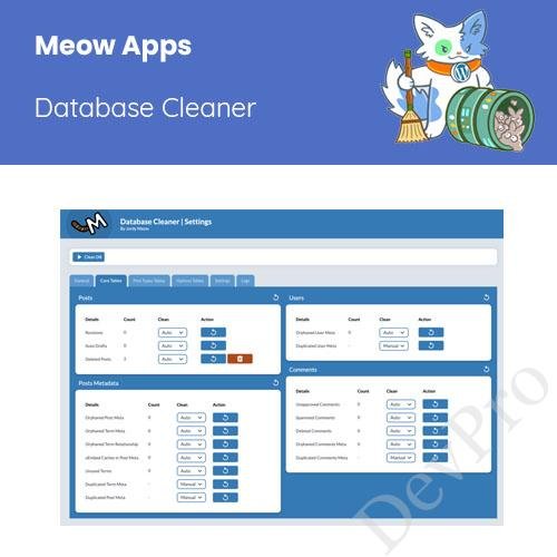 Meow-Database-Cleaner Meow-Database-Cleaner