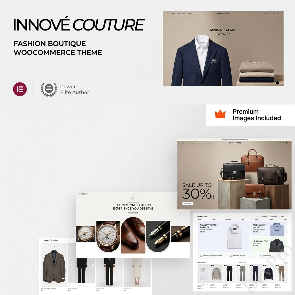 Innové Couture Innové Couture – Clothing Ecommerce WordPress Theme - Image 1