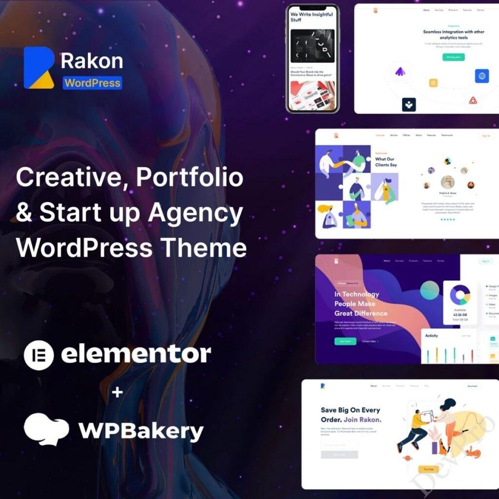 Rakon Rakon – Creative Multi-Purpose WordPress Theme - Image 1