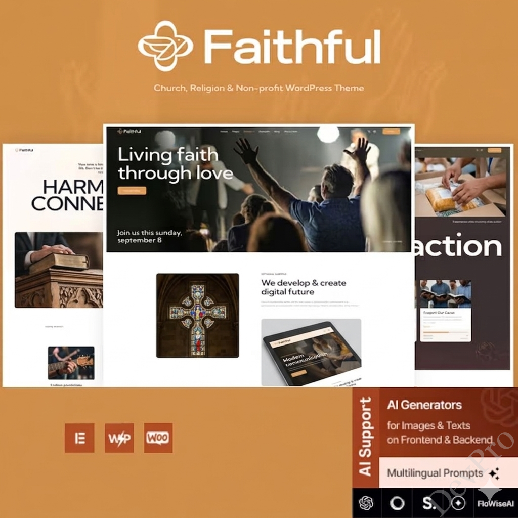 faithful-church-nonprofit-wordpress-theme Faithful - Church & Religion Non-profit WordPress Theme - Image 1