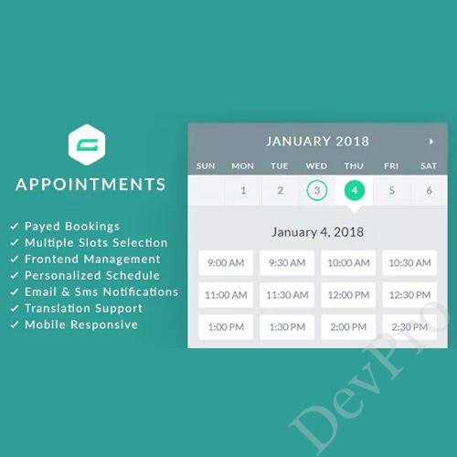gAppointments - Appointment booking addon for Gravity Forms
