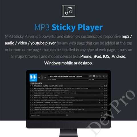 MP3 Sticky Player Wordpress Plugin