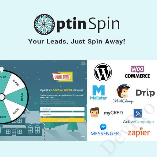 OptinSpin - Fortune Wheel Integrated With WordPress, WooCommerce and Easy Digital Downloads Coupons OptinSpin - Fortune Wheel Integrated With WordPress, WooCommerce and Easy Digital Downloads Coupons - Image 1
