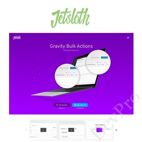 Jetsloth - Gravity Forms Bulk Actions Pro Jetsloth - Gravity Forms Bulk Actions Pro - Image 1