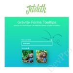 Jetsloth - Gravity Forms Tooltips