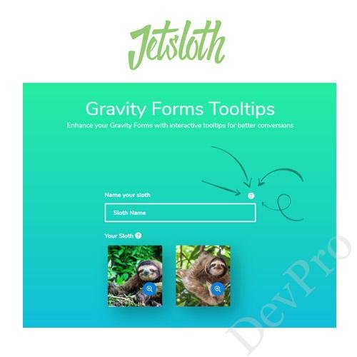 Jetsloth - Gravity Forms Tooltips
