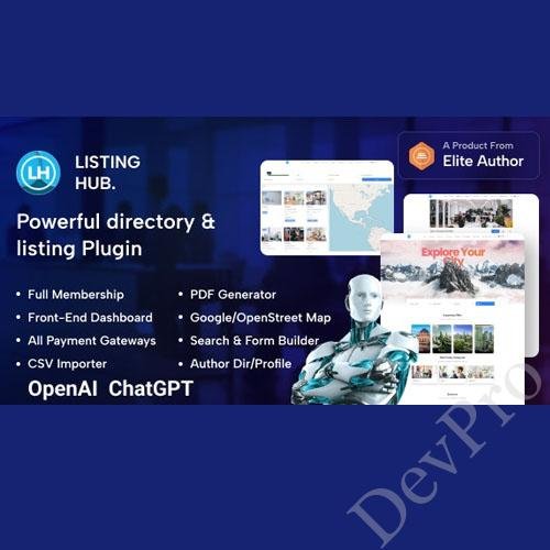 ListingHub - WordPress Business Directory Listing Plugin