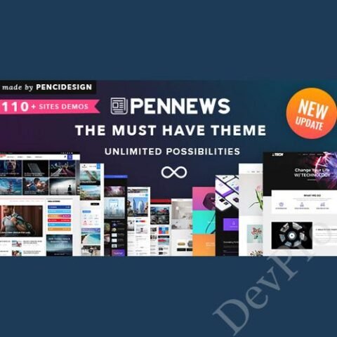 PenNews - News/ Magazine/ Business/ Portfolio/Reviews Landing AMP WordPress Theme