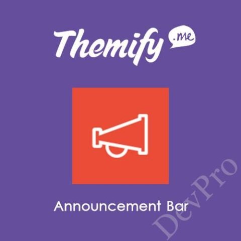 Themify Announcement Bar