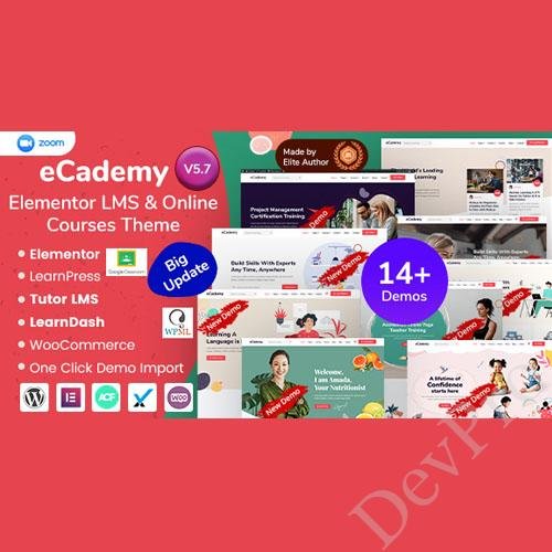 eCademy - Education LMS & Online Coaching Courses WordPress Theme eCademy - Education LMS & Online Coaching Courses WordPress Theme - Image 1